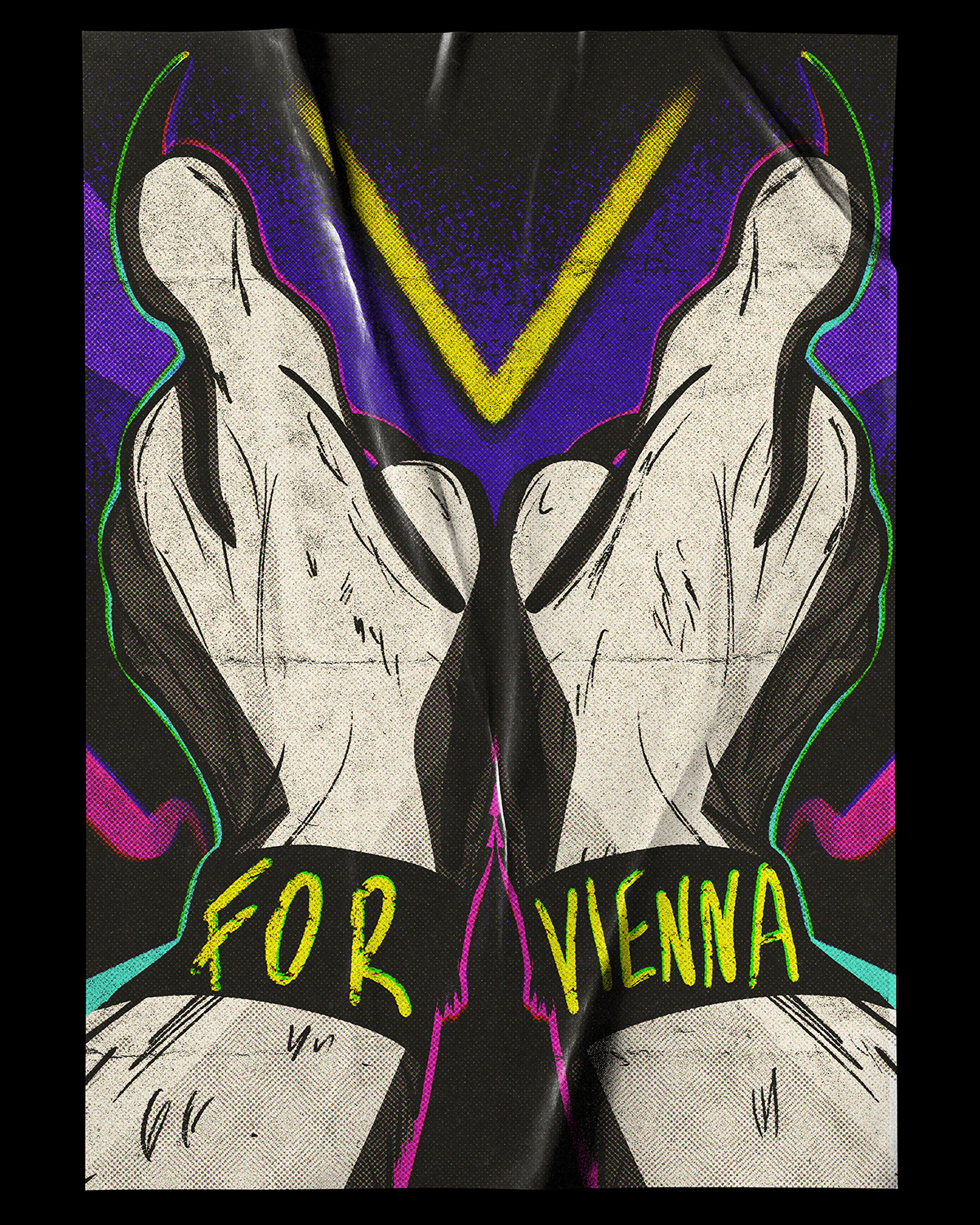 PRINT - V FOR VIENNA "V"
