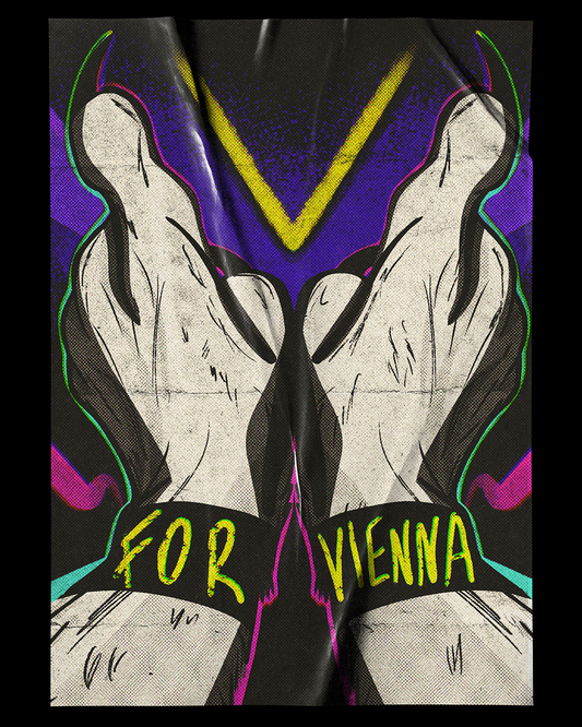 PRINT - V FOR VIENNA "V"