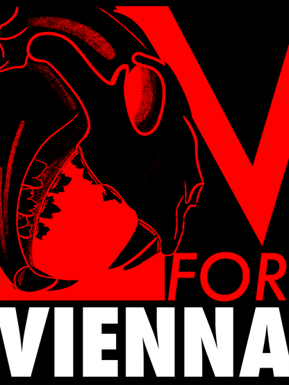 PRINT - V FOR VIENNA SKULL