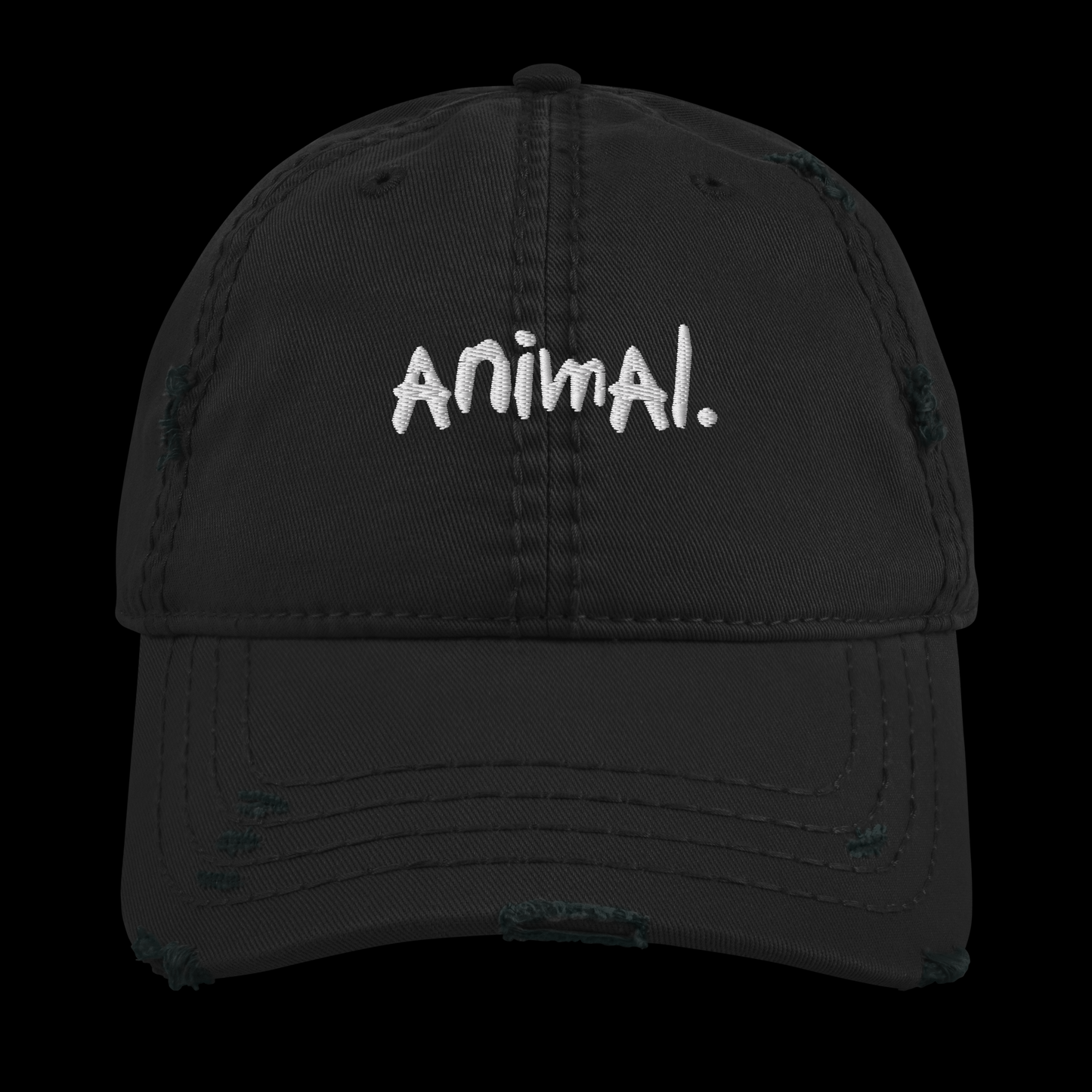 DISTRESSED DAD HAT - ANIMAL