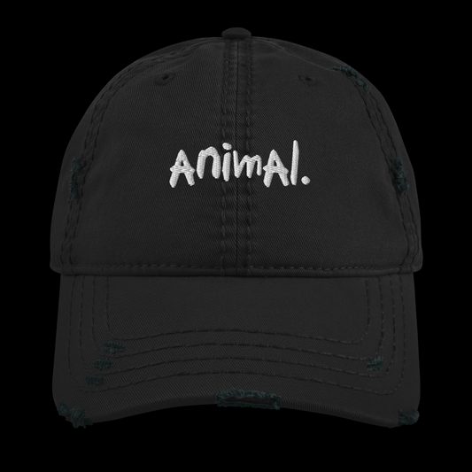 DISTRESSED DAD HAT - ANIMAL